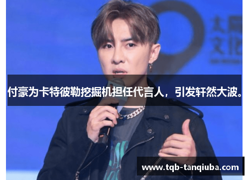 付豪为卡特彼勒挖掘机担任代言人，引发轩然大波。